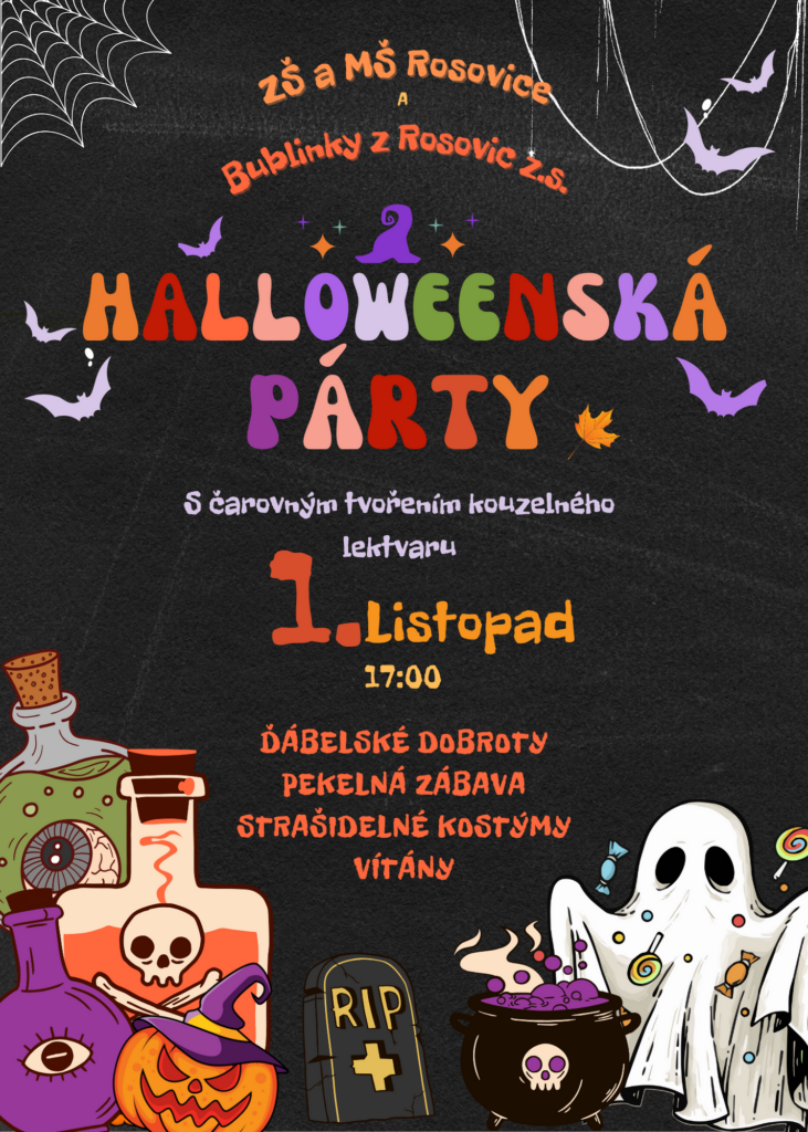 Plakát k akci Halloweenská párty