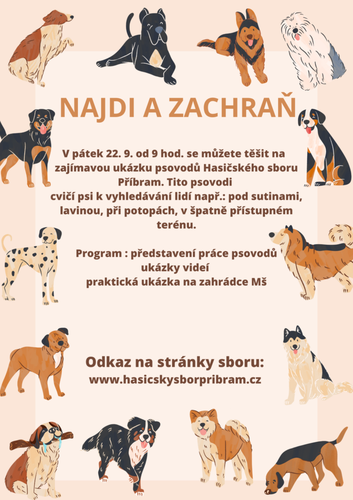 Plakát k akci Najdi a zachraň